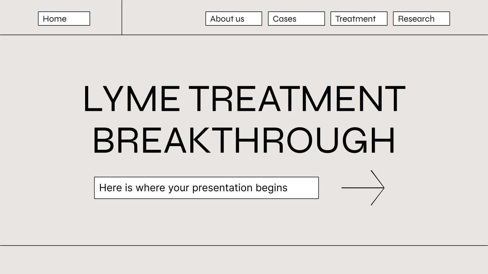 Lyme Treatment Breakthrough presentation template 