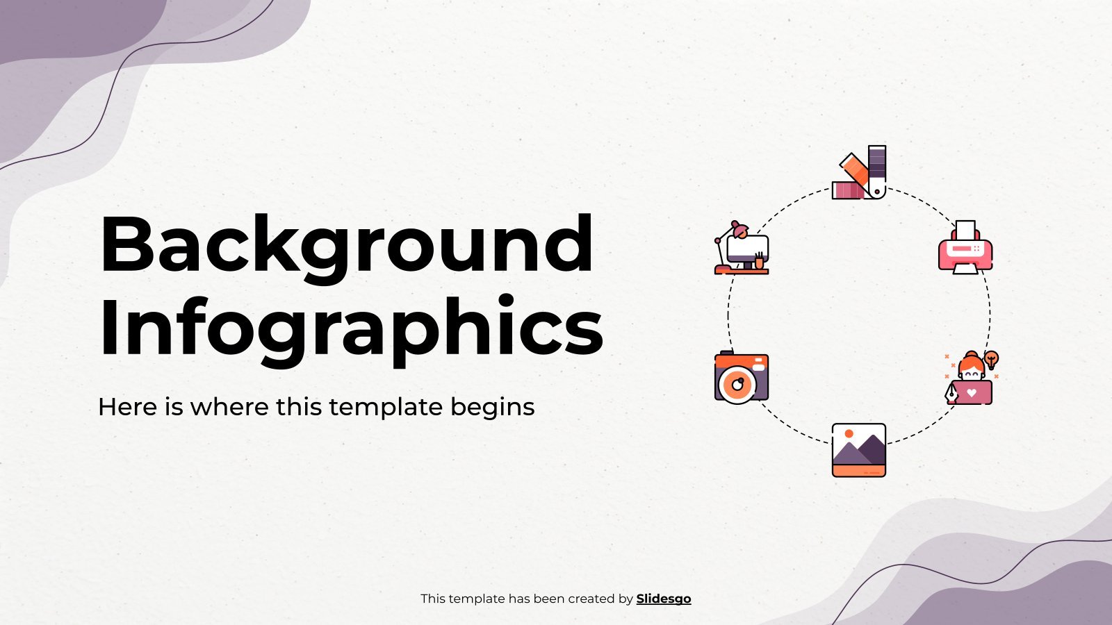 Background Infographics presentation template 