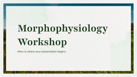 Morphophysiology Workshop presentation template 