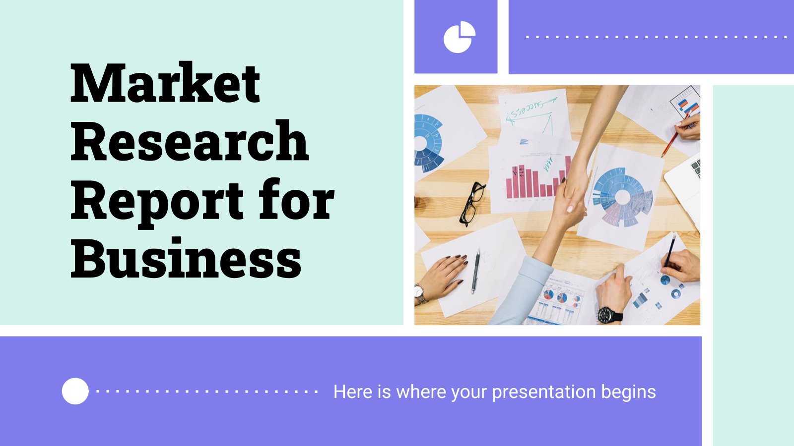 Market Research Report for Business presentation template 