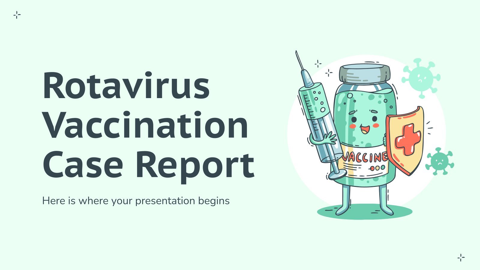 Rotavirus Vaccination Case Report presentation template 