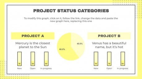 Project Status Report presentation template 