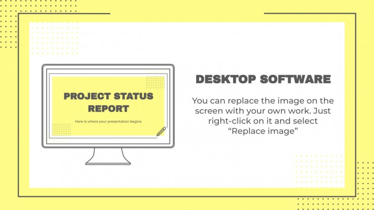 Project Status Report presentation template 