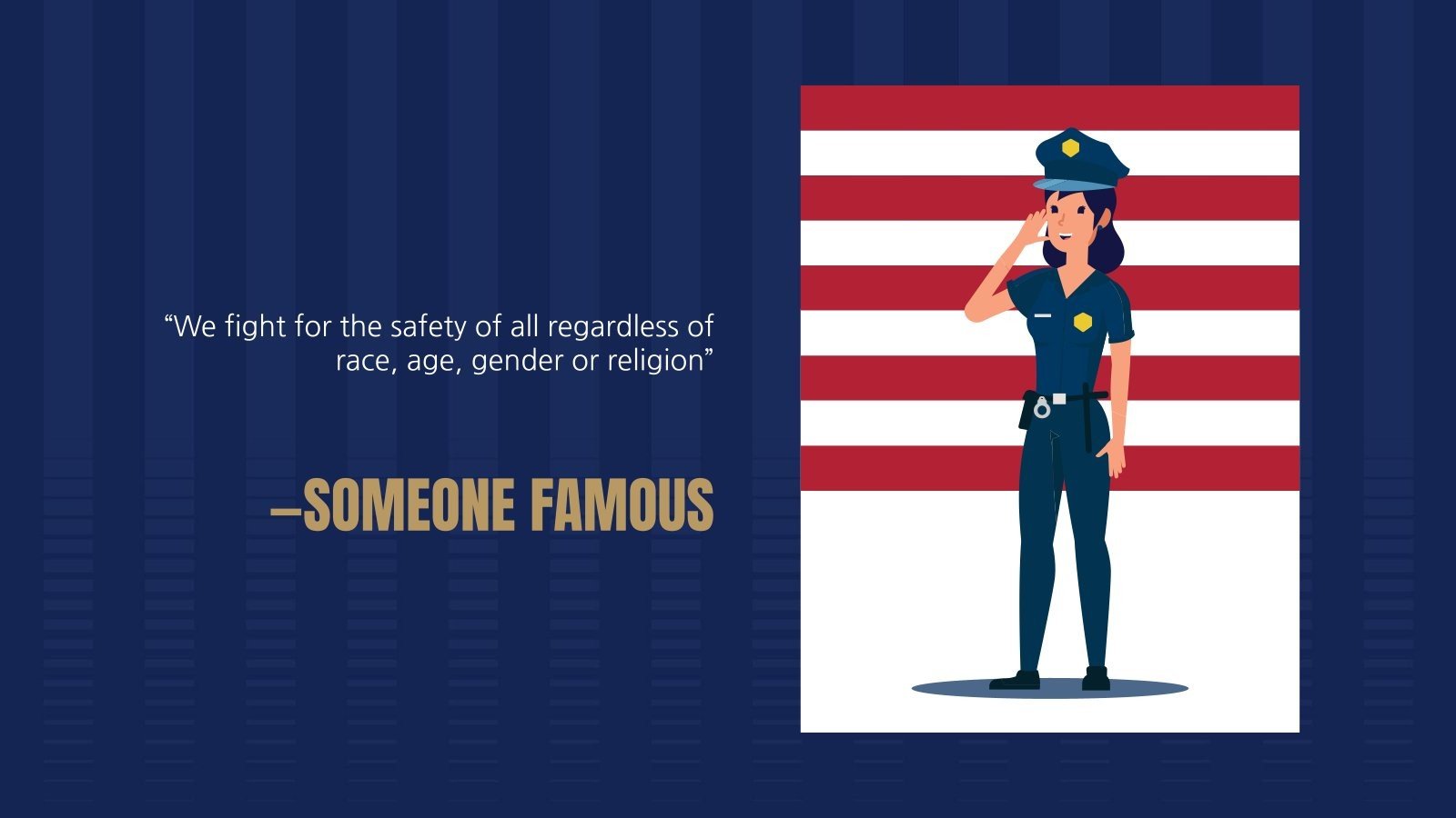 US National Police Week | Google Slides & PPT template