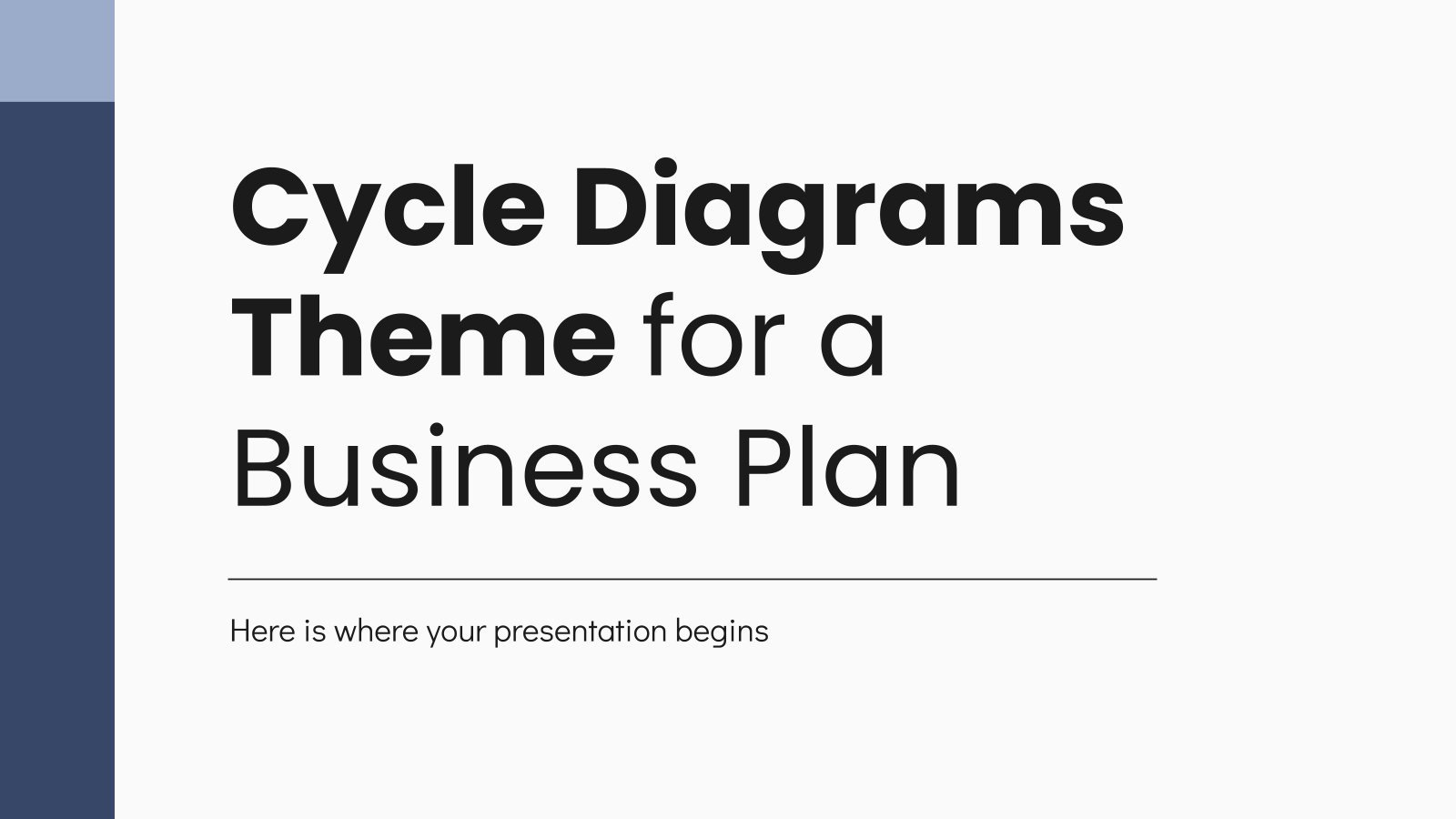 Diagrammes de cycle pour un plan d'affaires Modèles de présentation