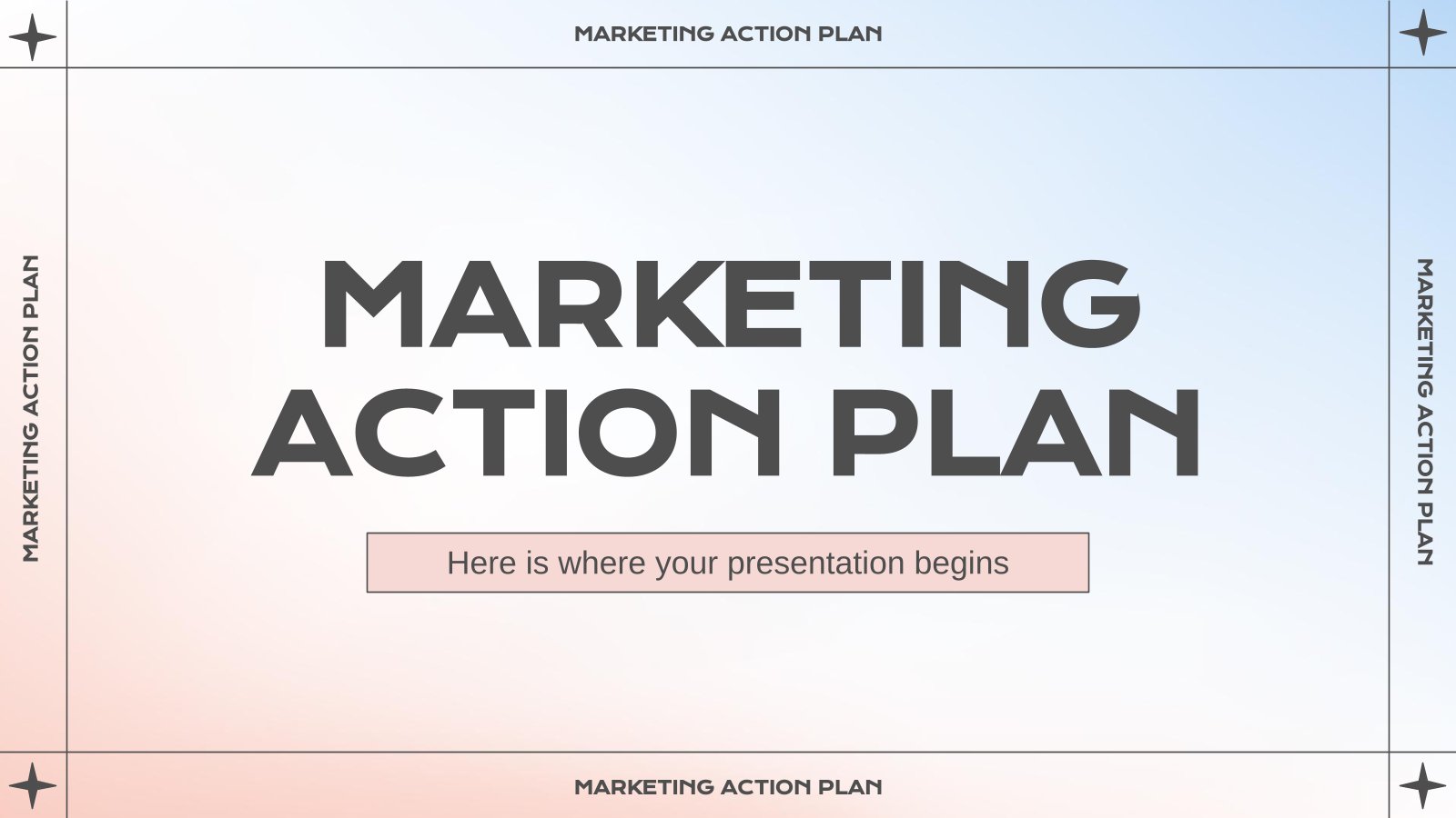 Marketing Action Plan presentation template 