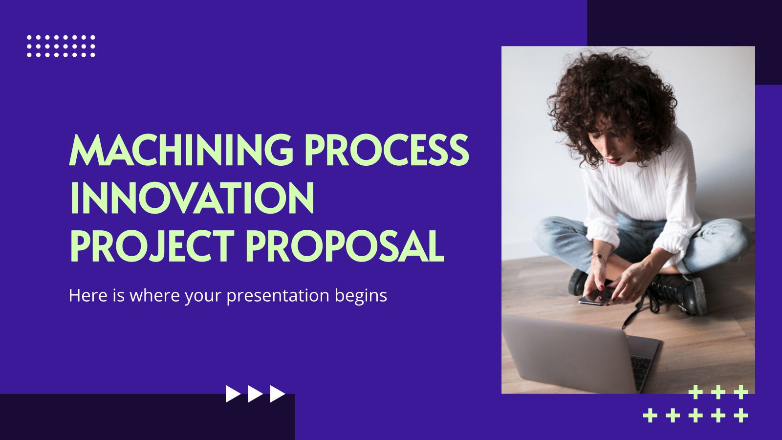 Machining Process Innovation Project Proposal presentation template 