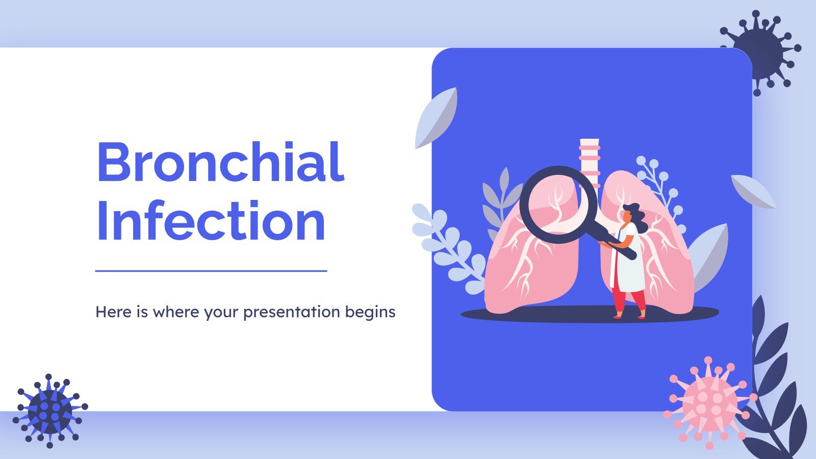 Bronchialinfektion Präsentationsvorlage