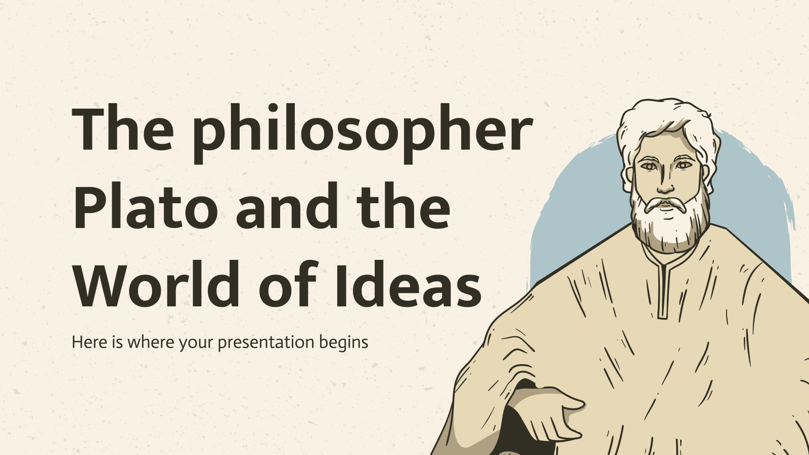 Der Philosoph Platon und die Welt der Ideen Präsentationsvorlage