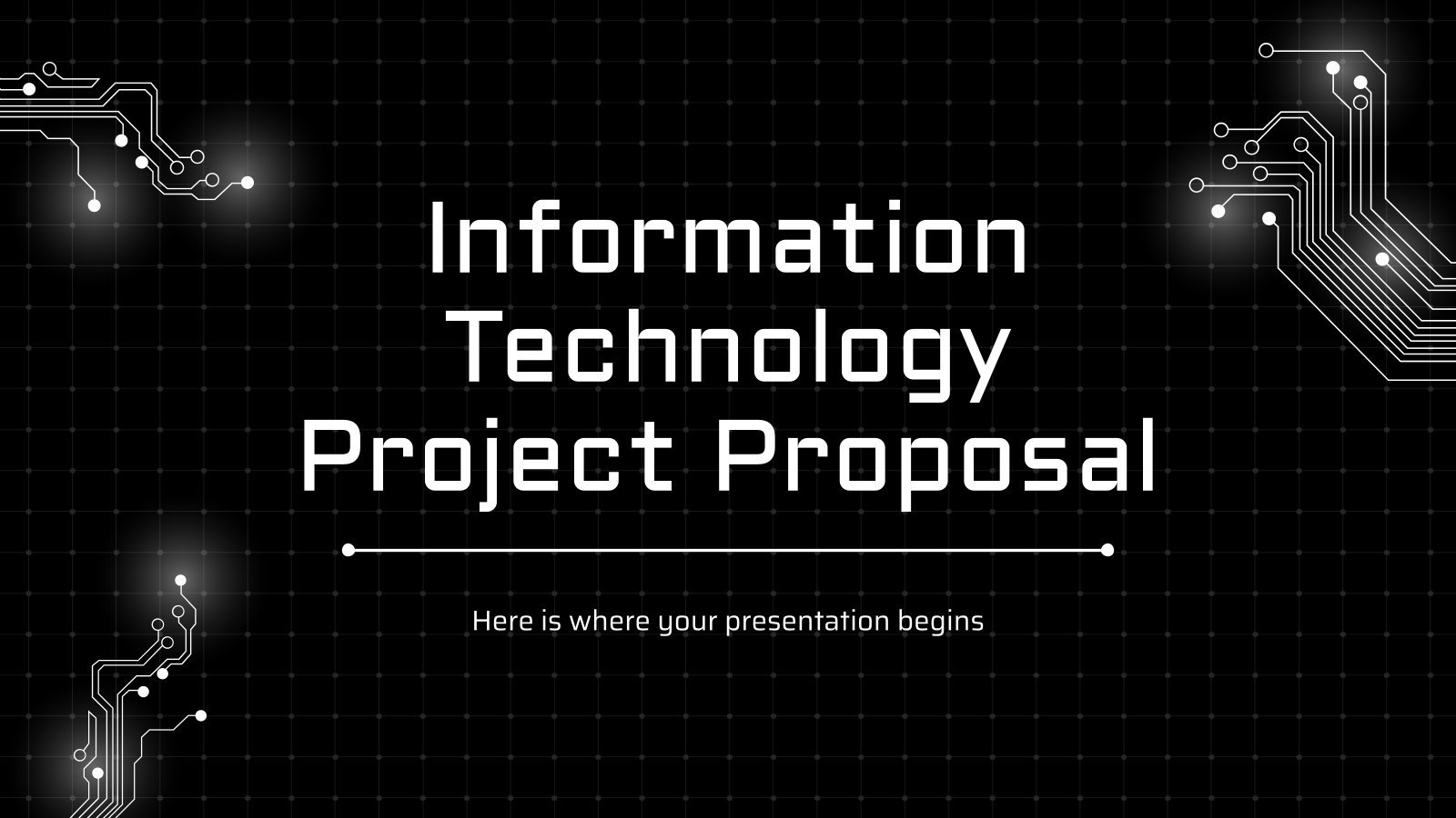 Information Technology Project Proposal presentation template 