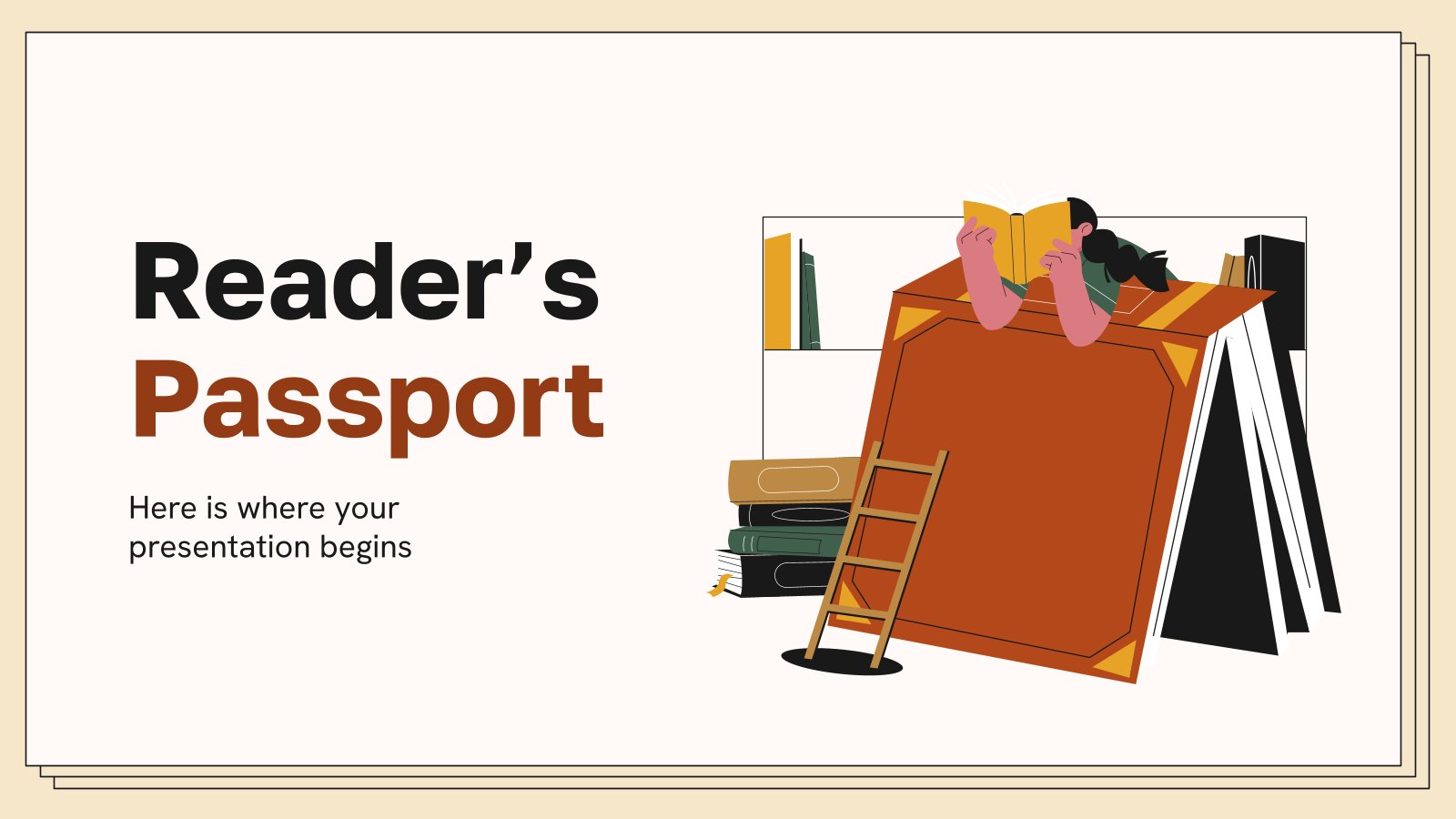 Reader's Passport presentation template 