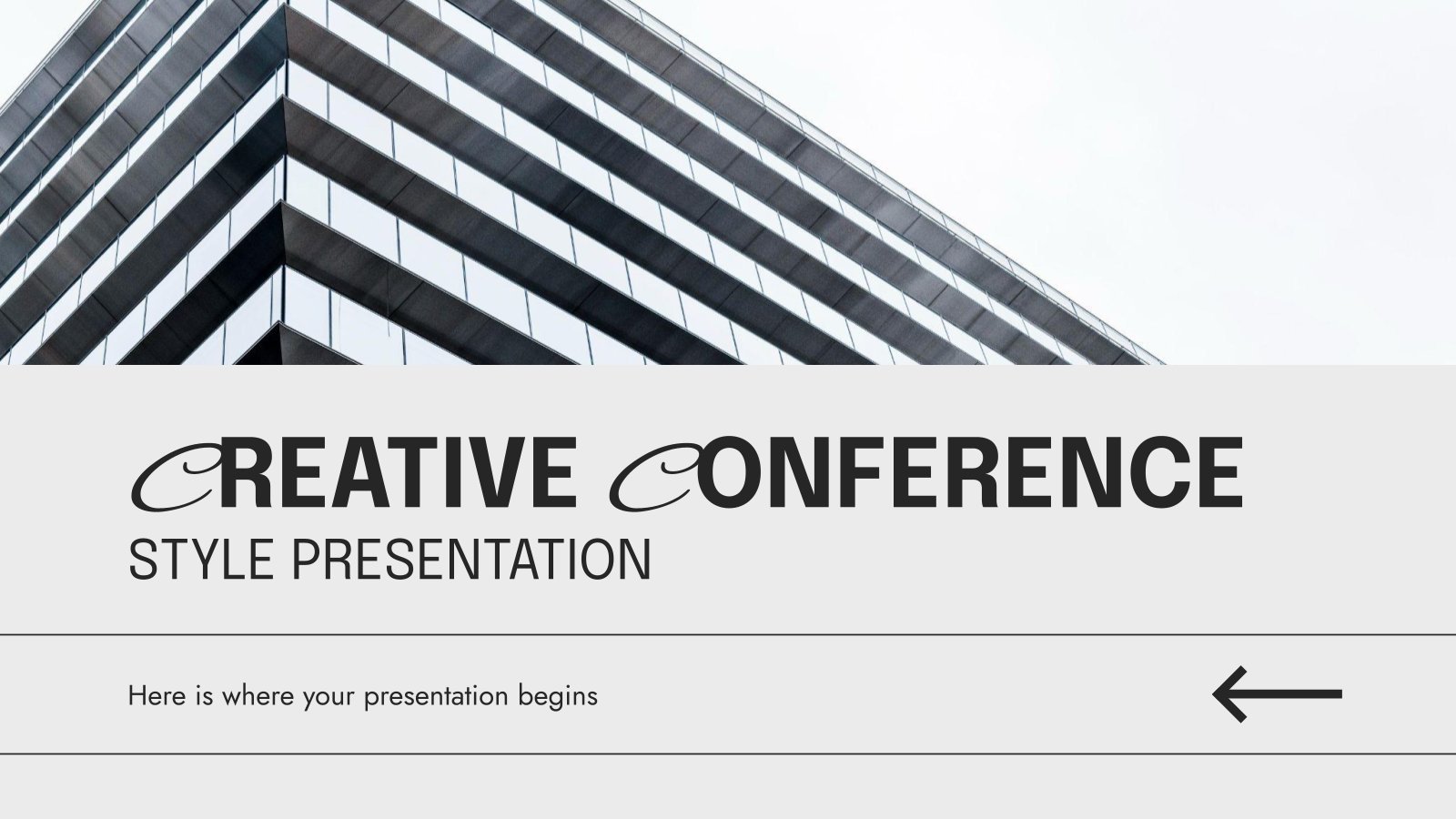 Creative Conference Style Presentation presentation template 