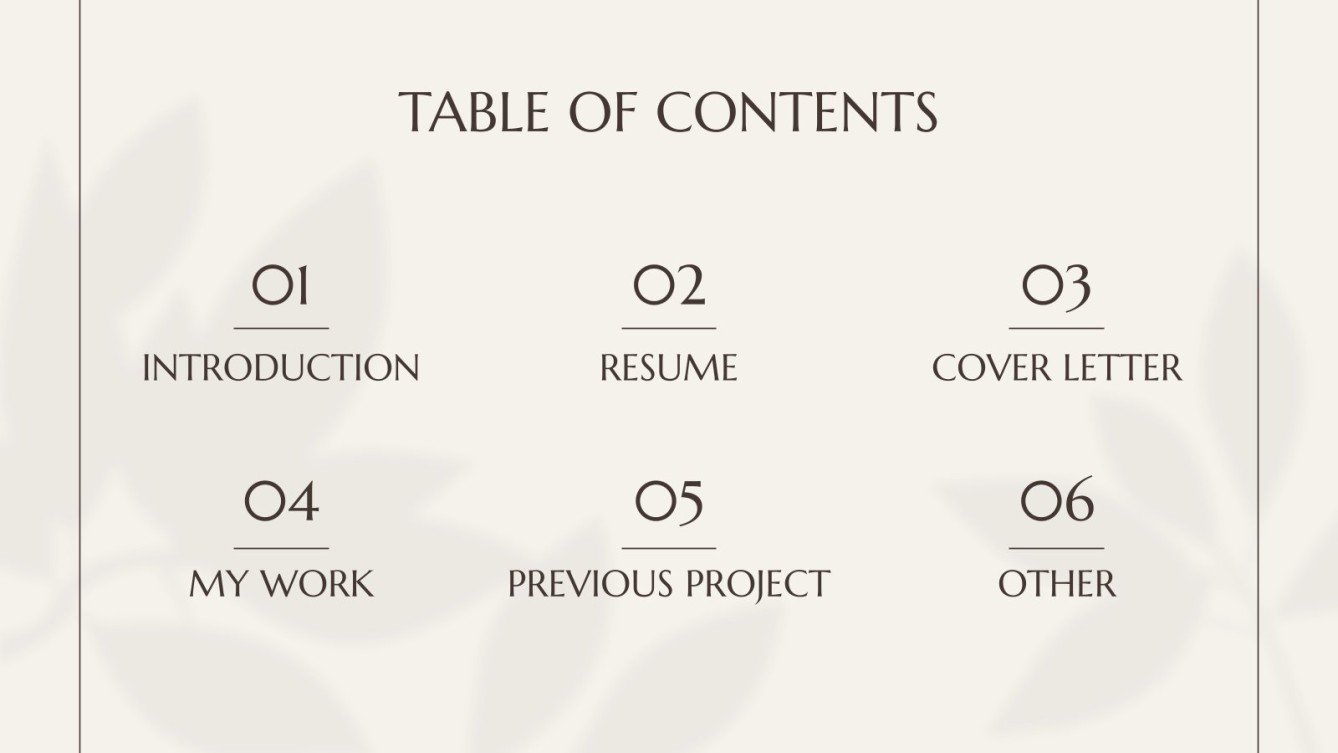 Light Brown Portfolio Presentation