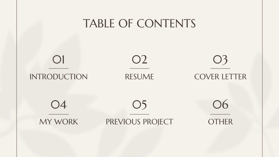 Light Brown Portfolio Presentation