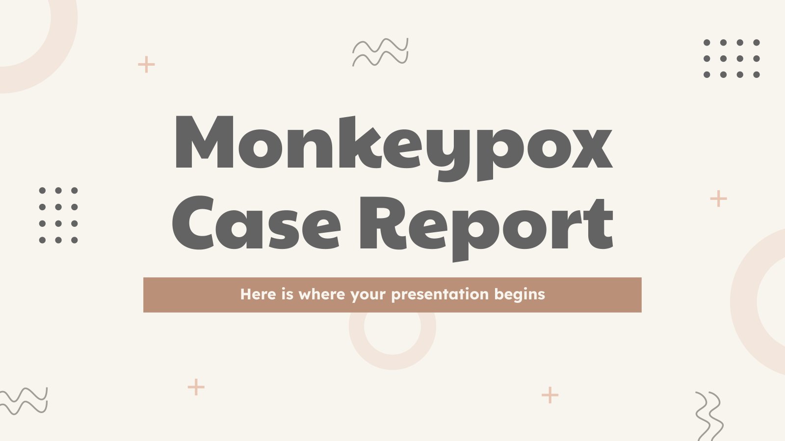 Monkeypox Case Report presentation template 