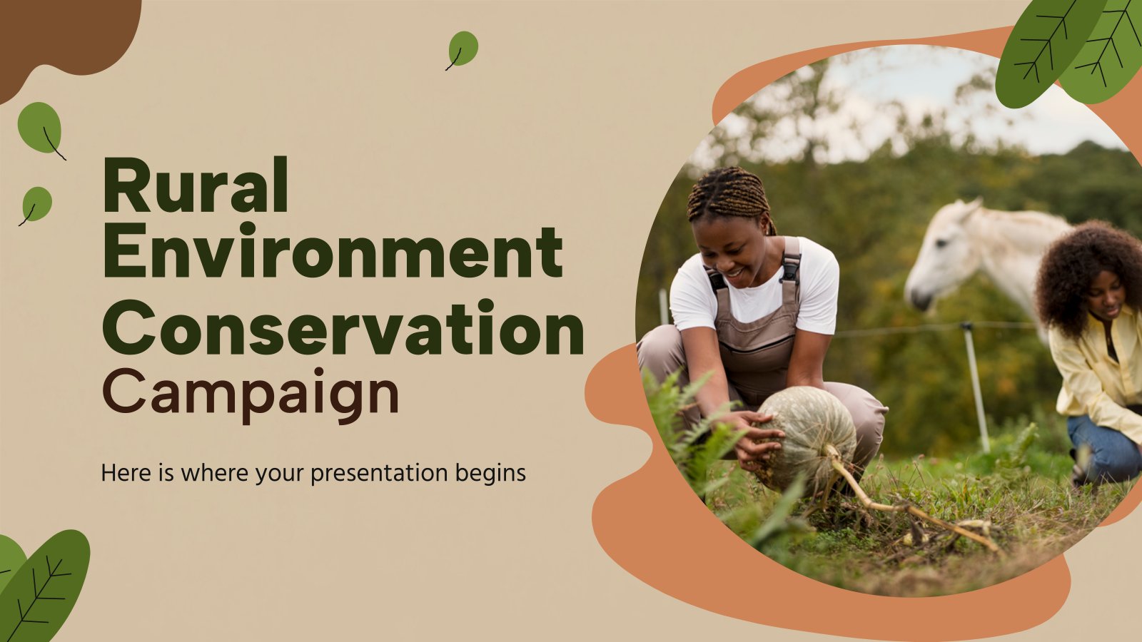 Rural Environment Conservation Campaign presentation template 