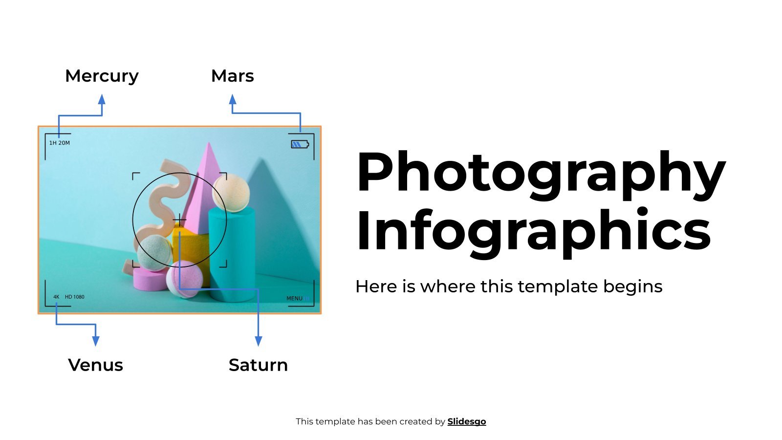 Infographie photographique Modèles de présentation