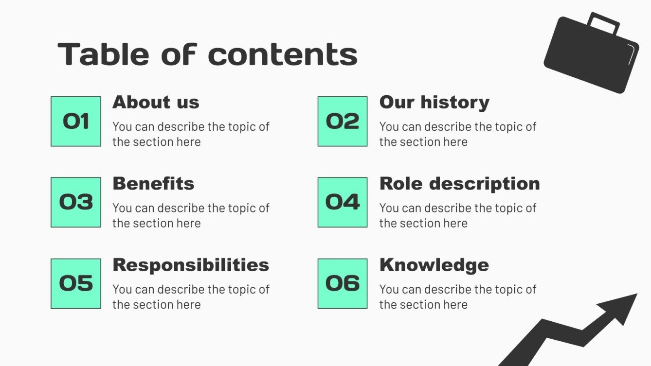 Company Manager Job Description Presentation