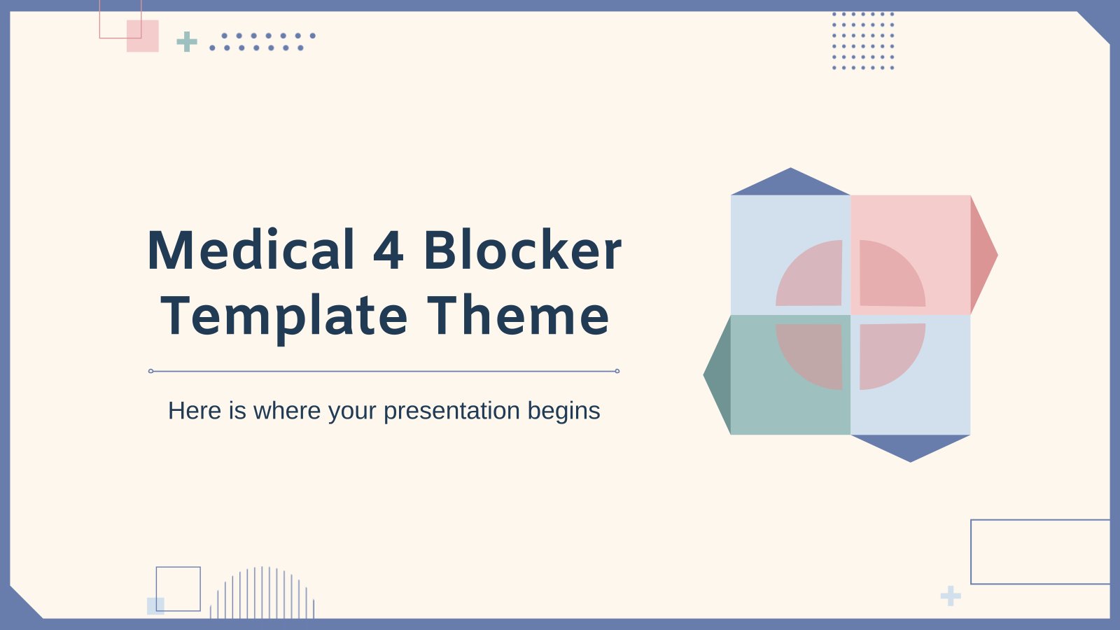 Medical 4 Blocker Template Theme presentation template 