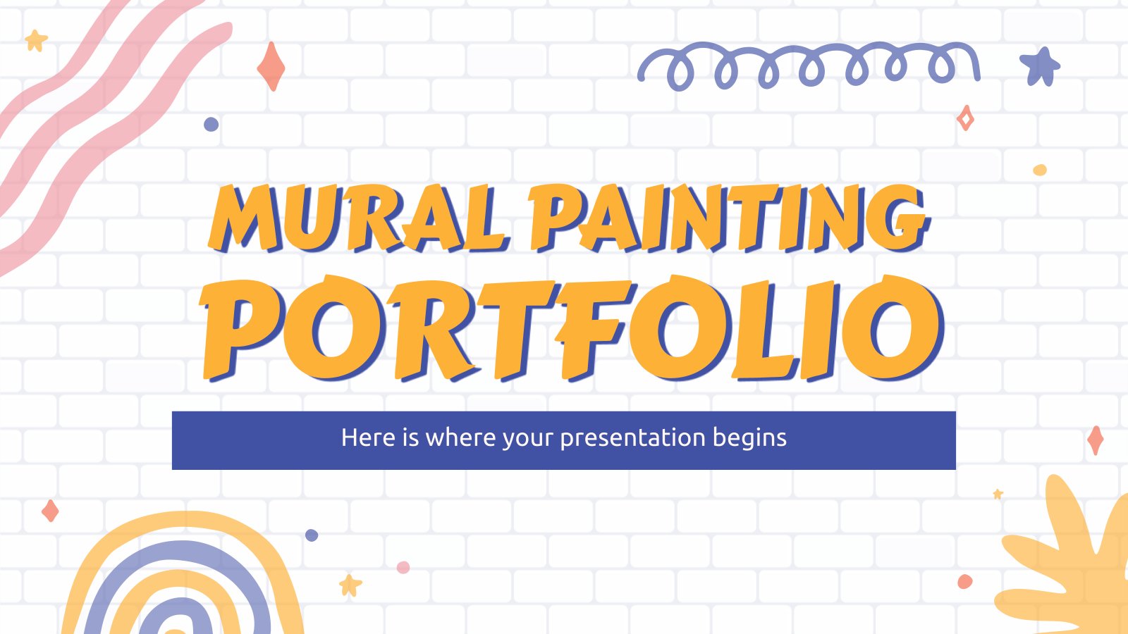 Mural Painting Portfolio presentation template 