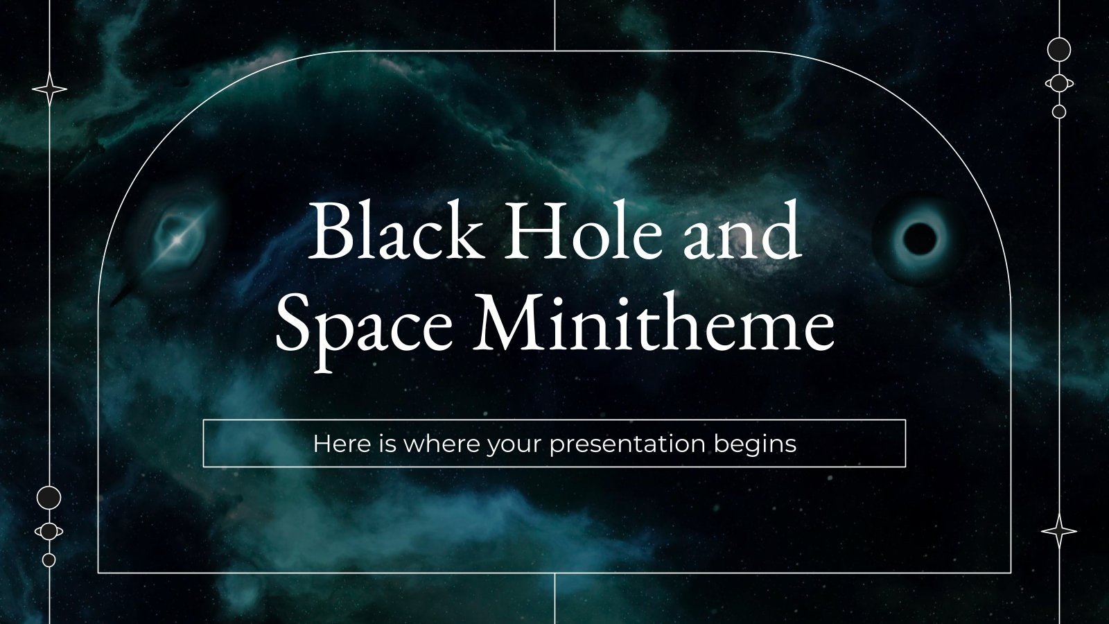 Minithème Trou Noir et Espace Modèles de présentation