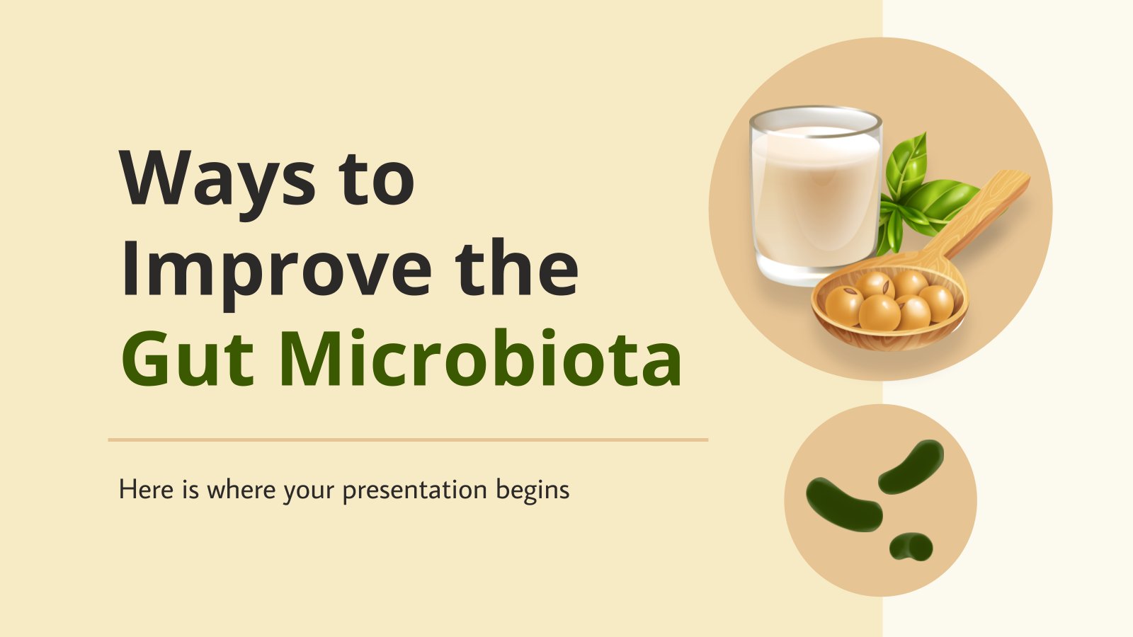Plantilla de presentación Formas de mejorar la microbiota intestinal
