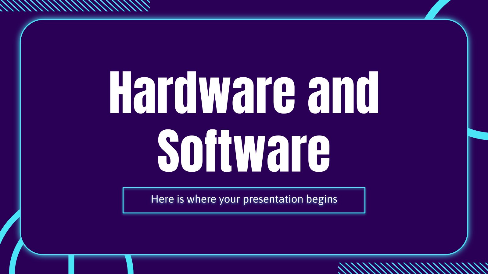 Modelo de apresentação Hardware e software