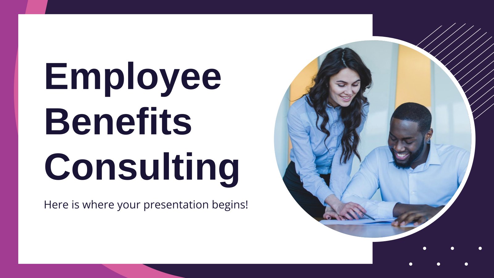 Employee Benefits Consulting presentation template 