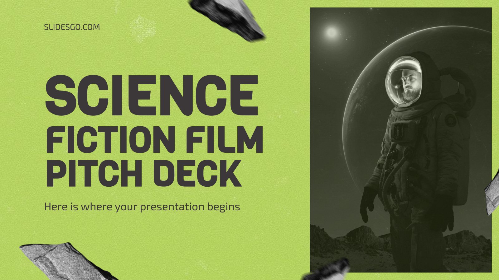 Science Fiction Film Pitch Deck presentation template 