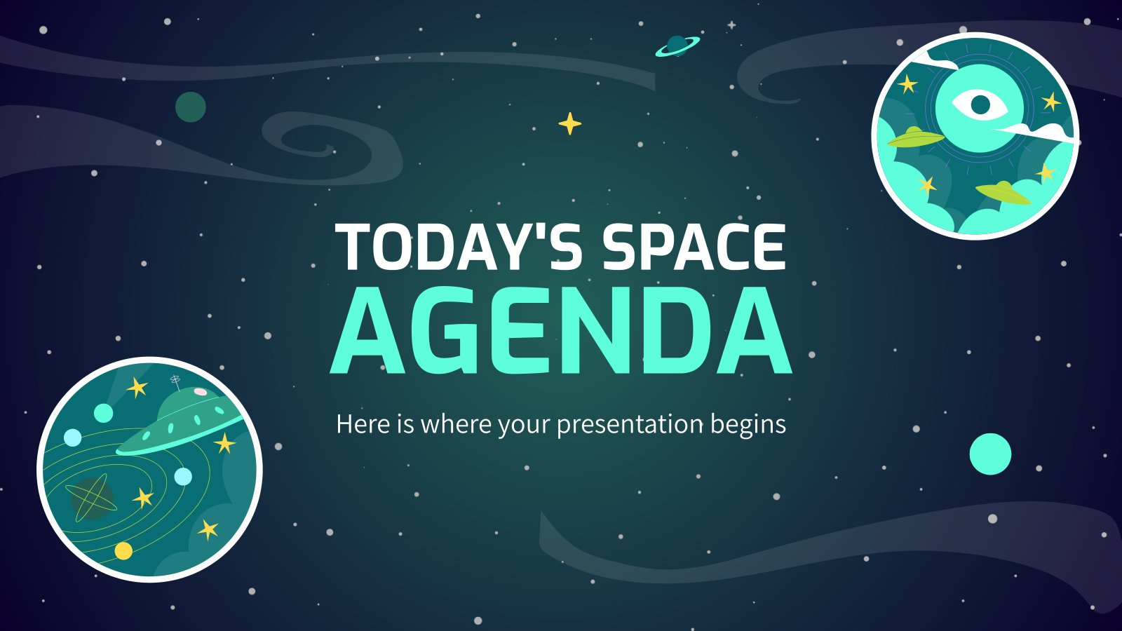 Modelo de apresentação A agenda espacial de hoje