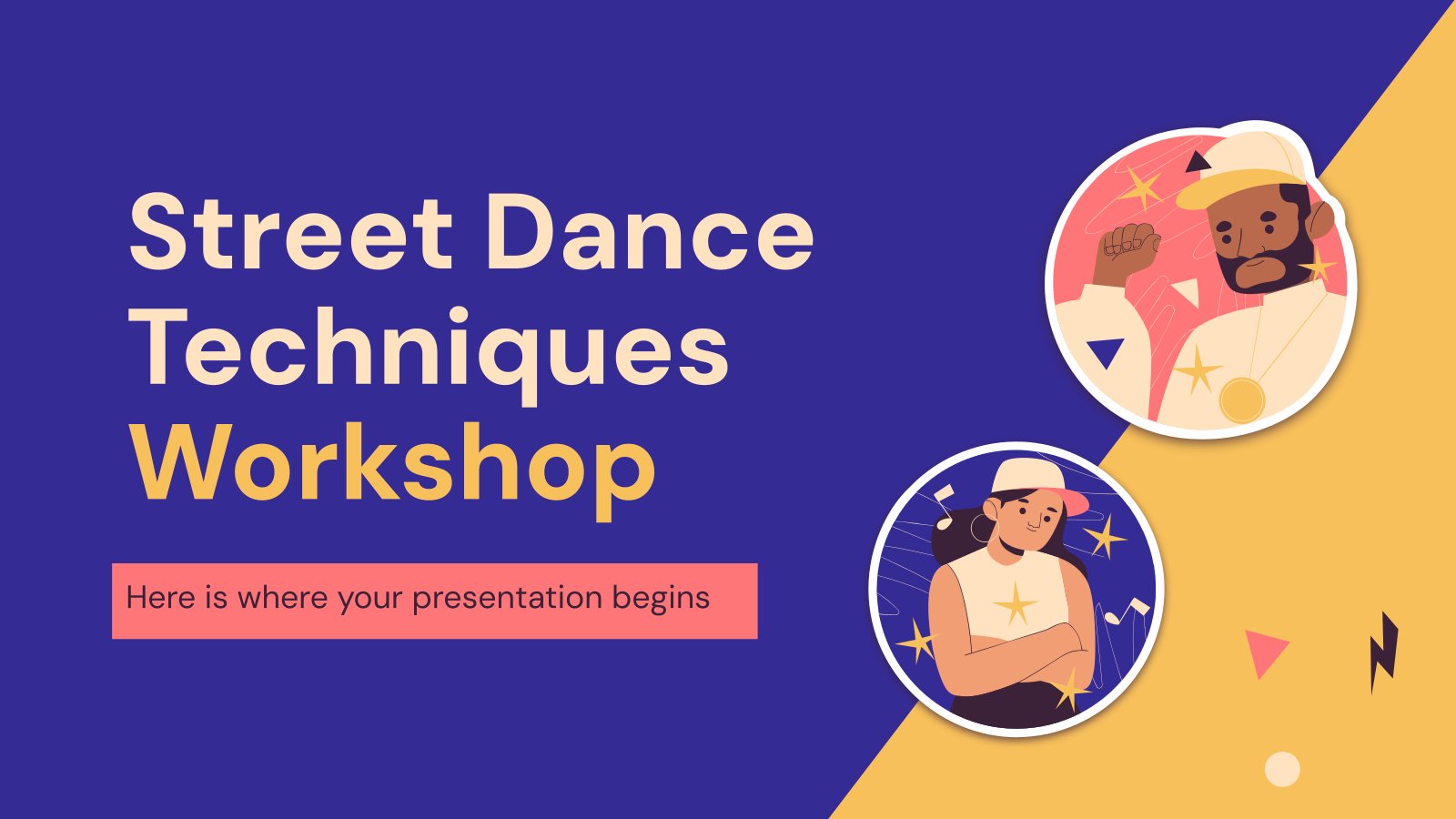 Atelier de techniques de danse de rue Modèles de présentation