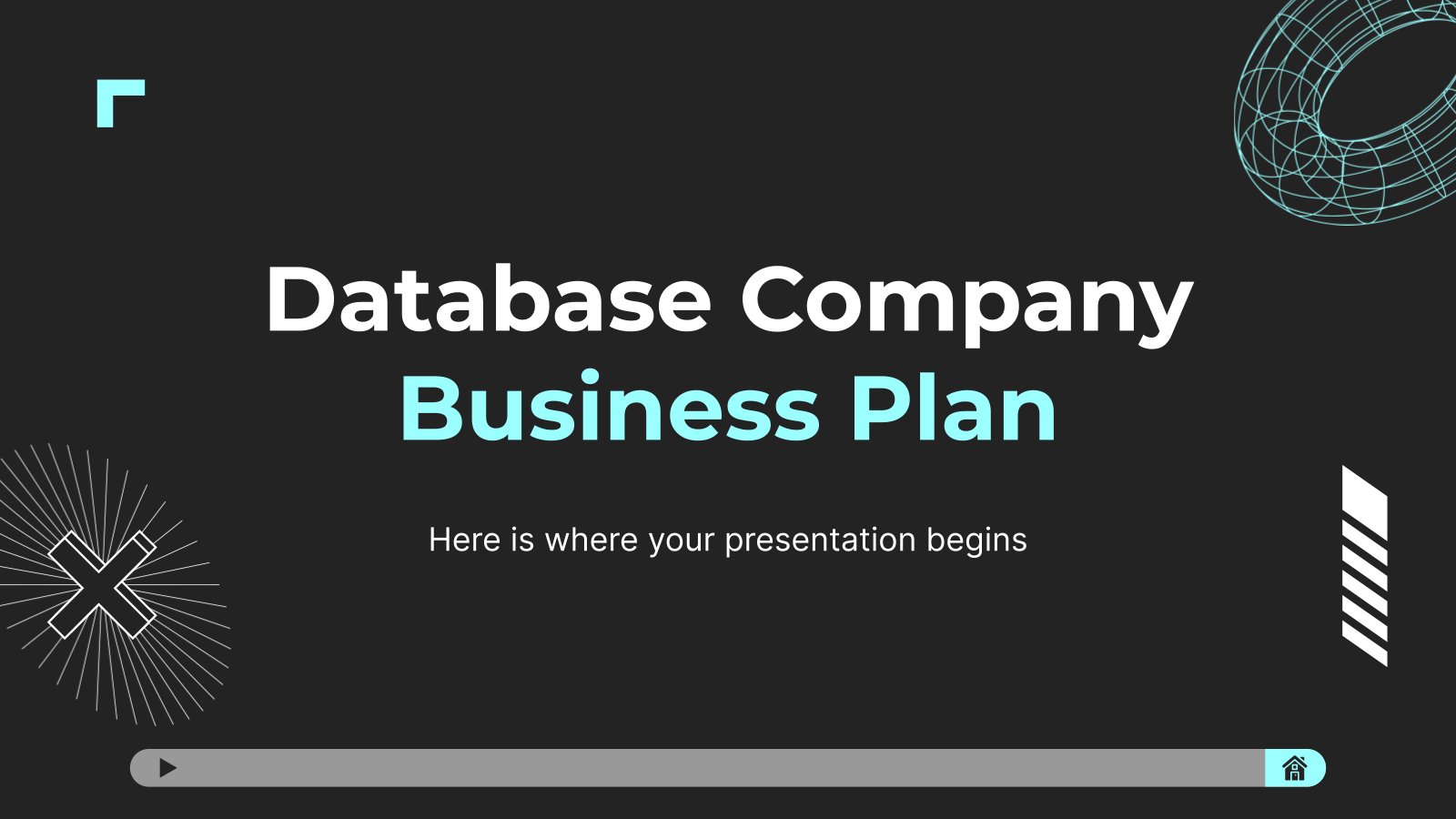 Database Company Business Plan presentation template 