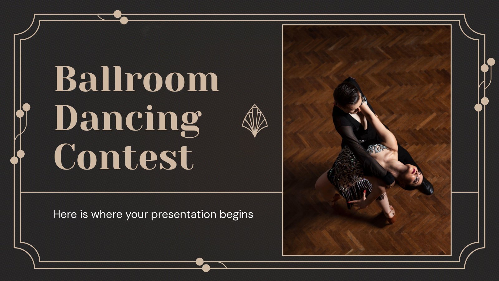 Ballroom Dancing Contest presentation template 