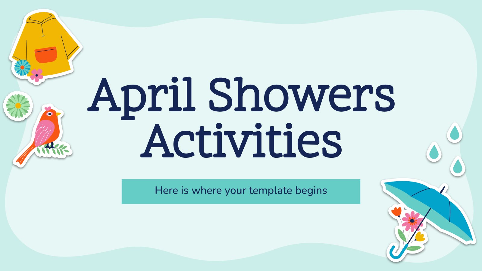 April Showers Activities presentation template 