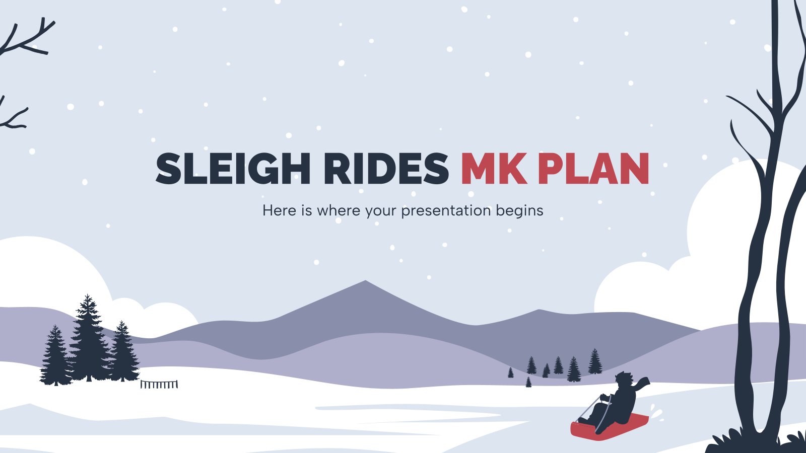 Sleigh Rides MK Plan presentation template 