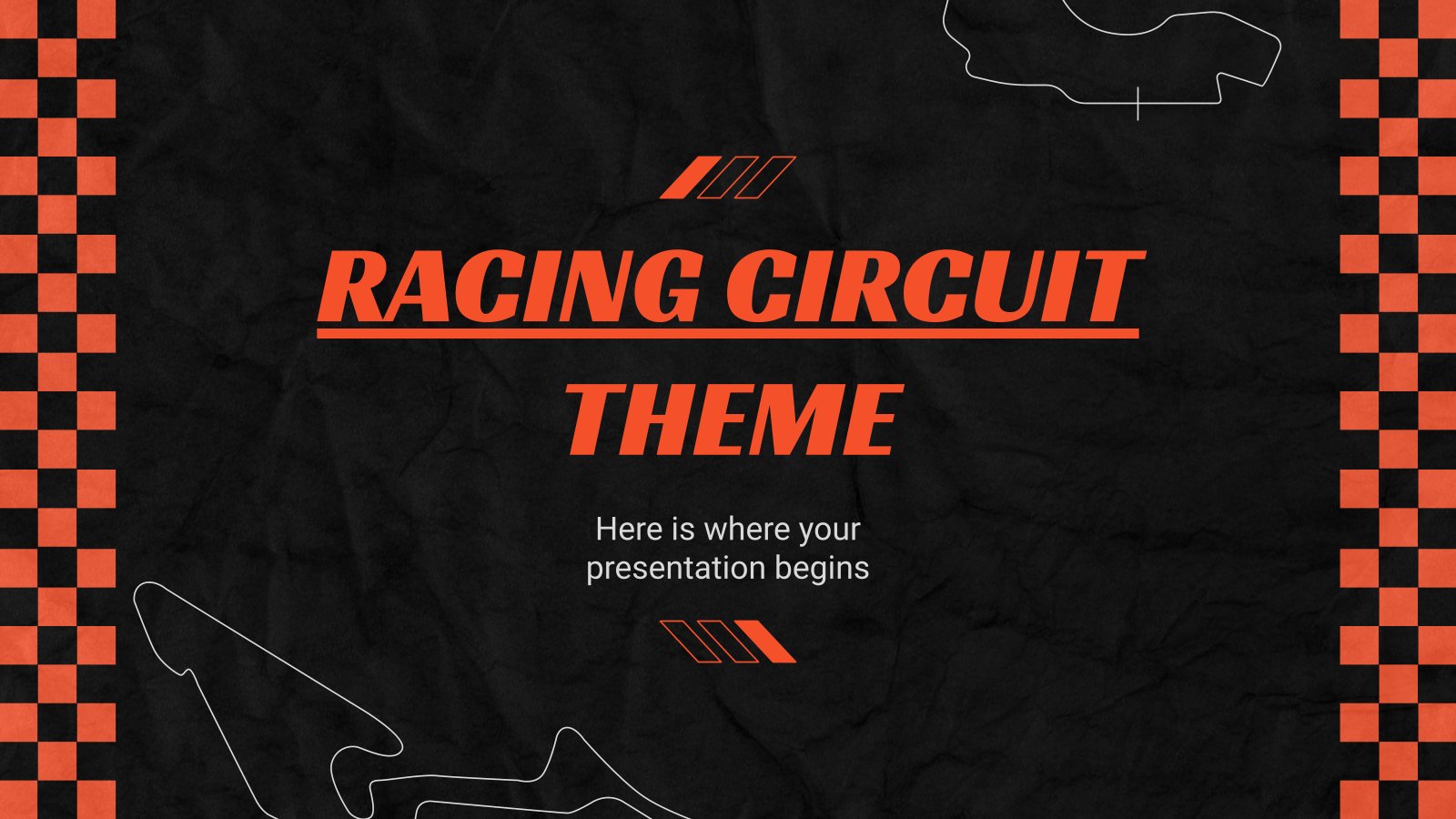 Racing Circuit Theme presentation template 