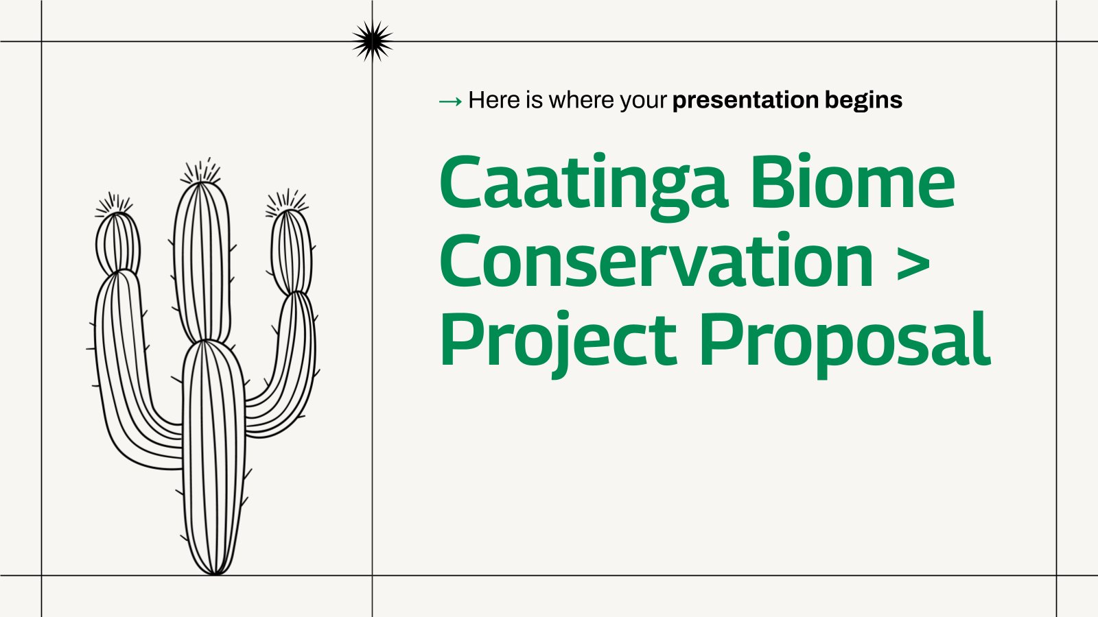 Vorschlag für ein Caatinga-Biomschutzprojekt Präsentationsvorlage