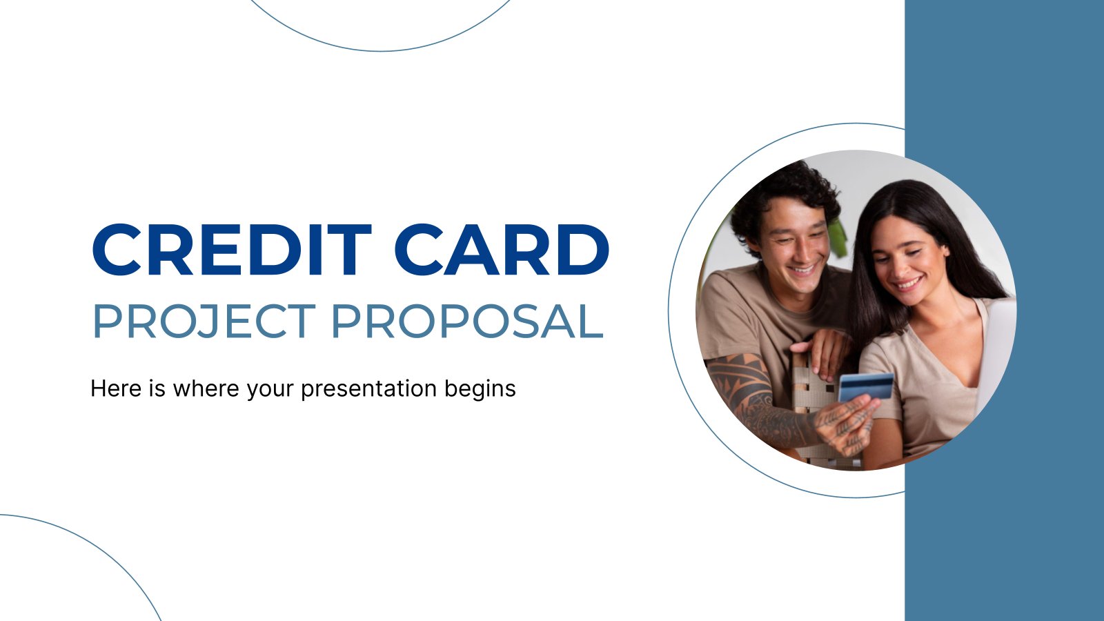 Credit Card Project Proposal presentation template 