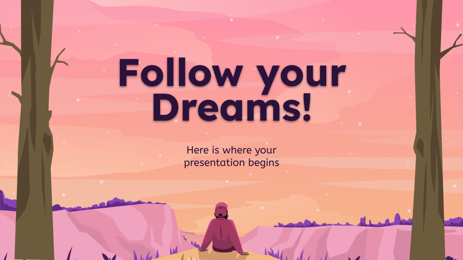 Plantilla de presentación ¡Seguir sus sueños!