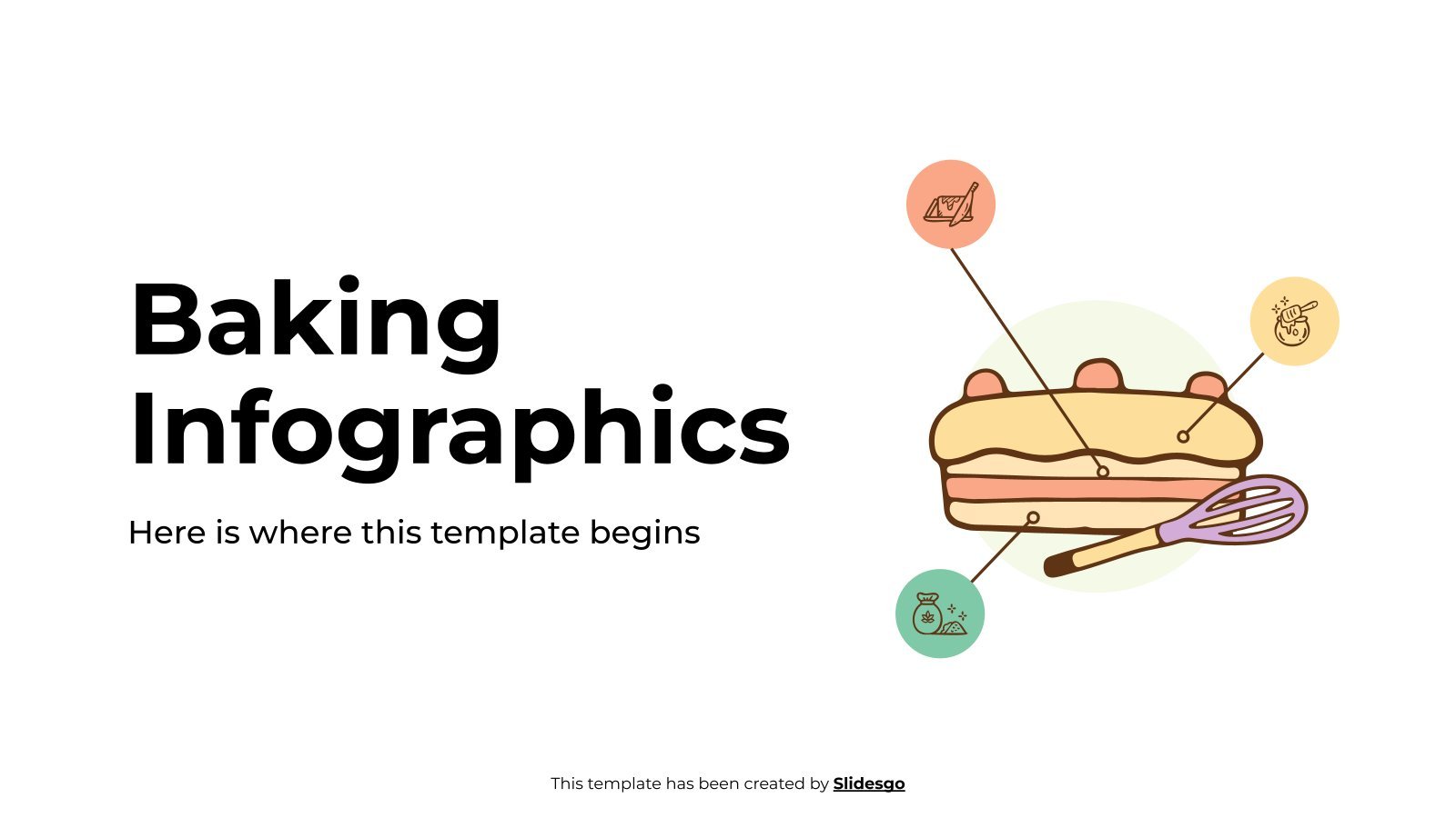 Baking Infographics presentation template 