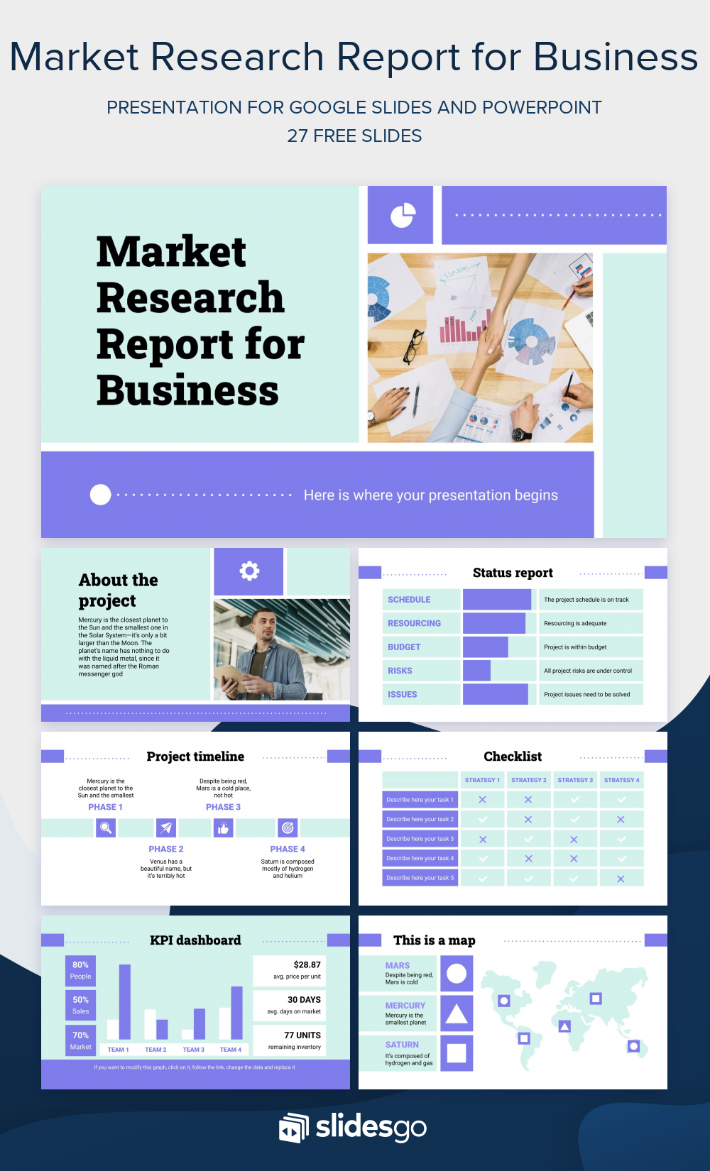 Market Research Report for Business | Google Slides & PPT