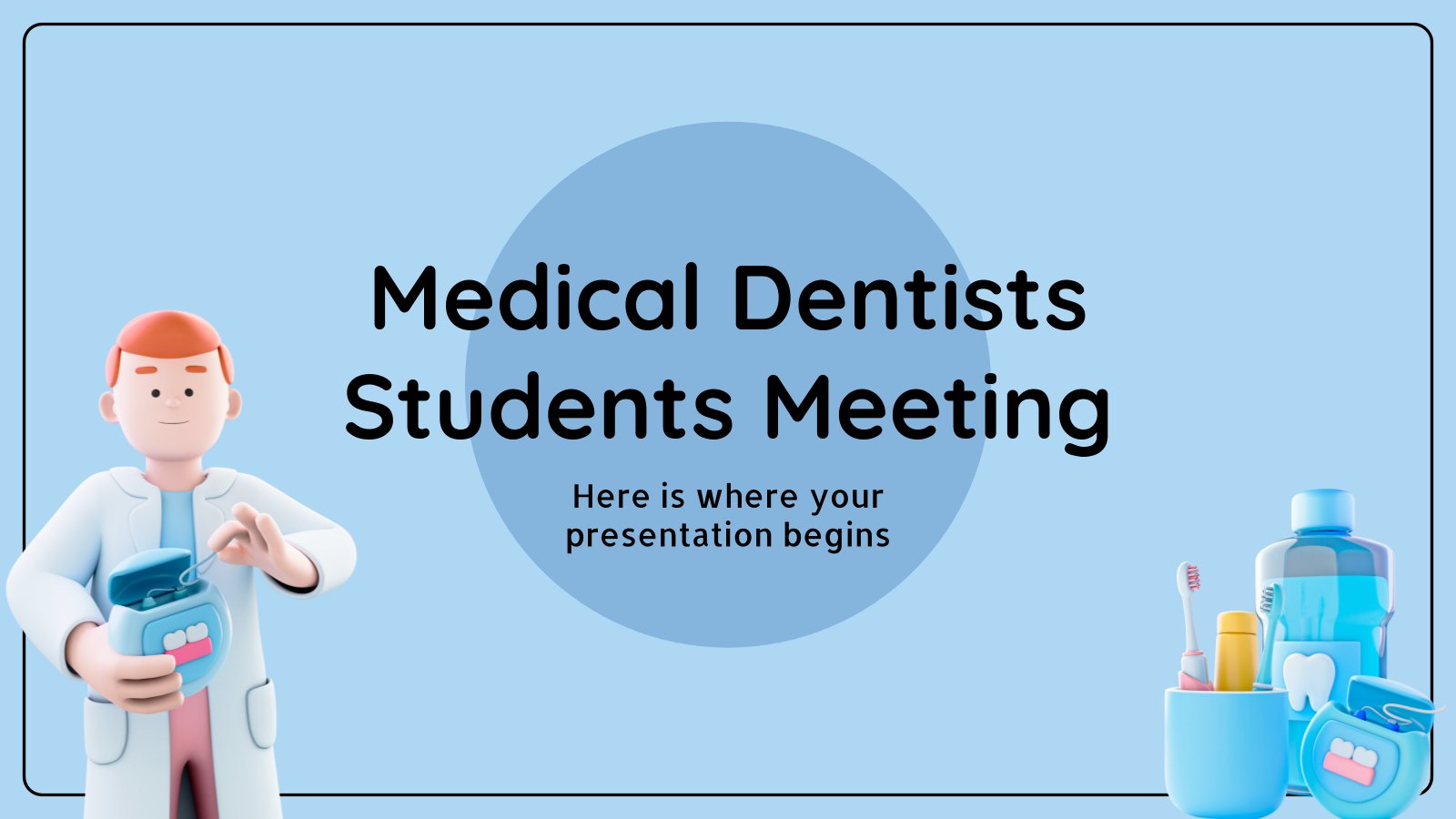 Medical Dentists Students Meeting presentation template 