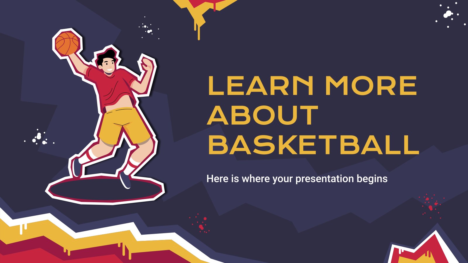 Learn more about Basketball presentation template 