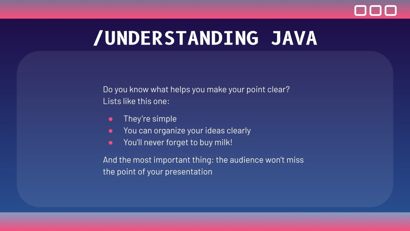 All About Programming in Java Presentation