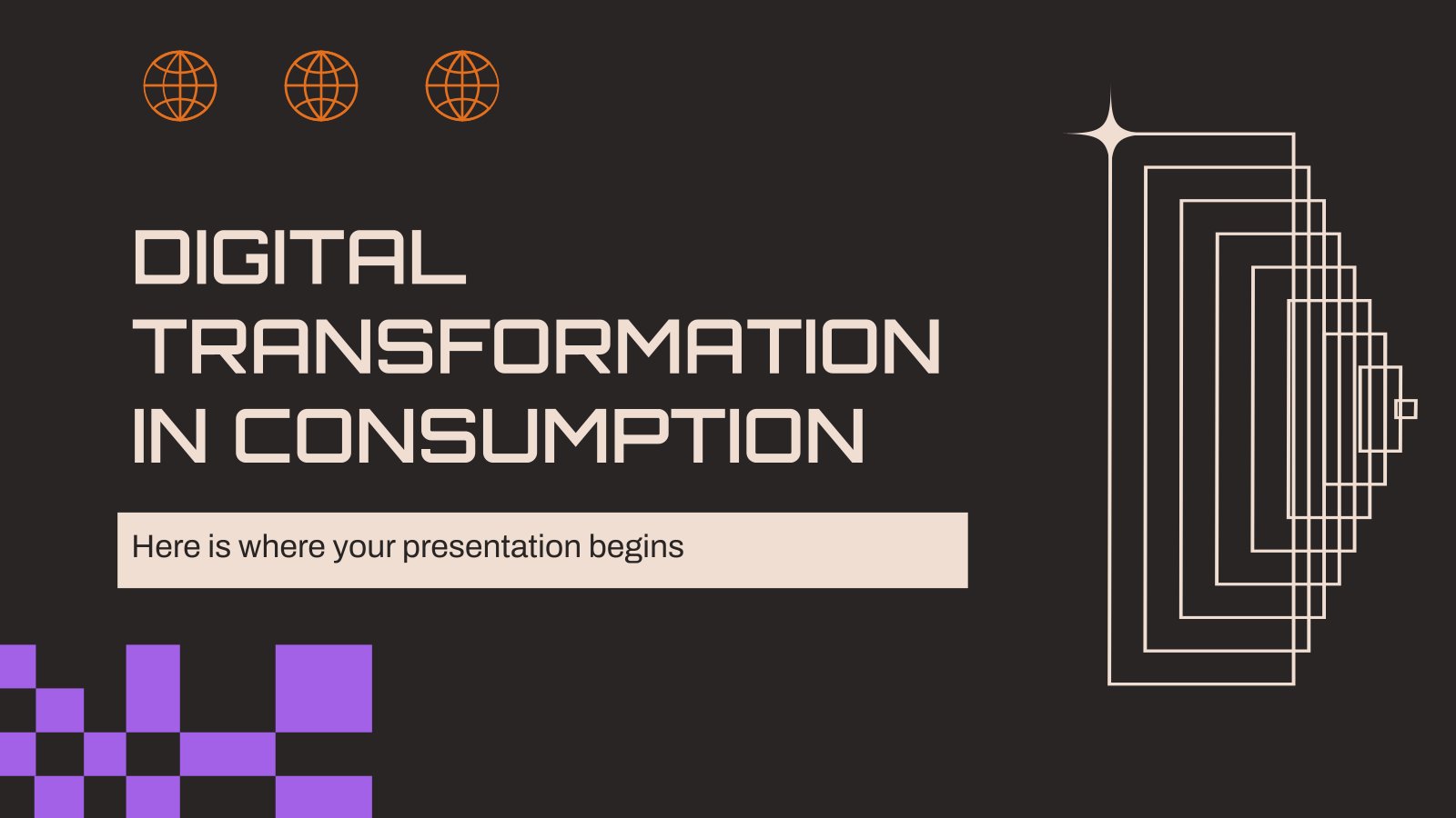 Digital Transformation in Consumption presentation template 