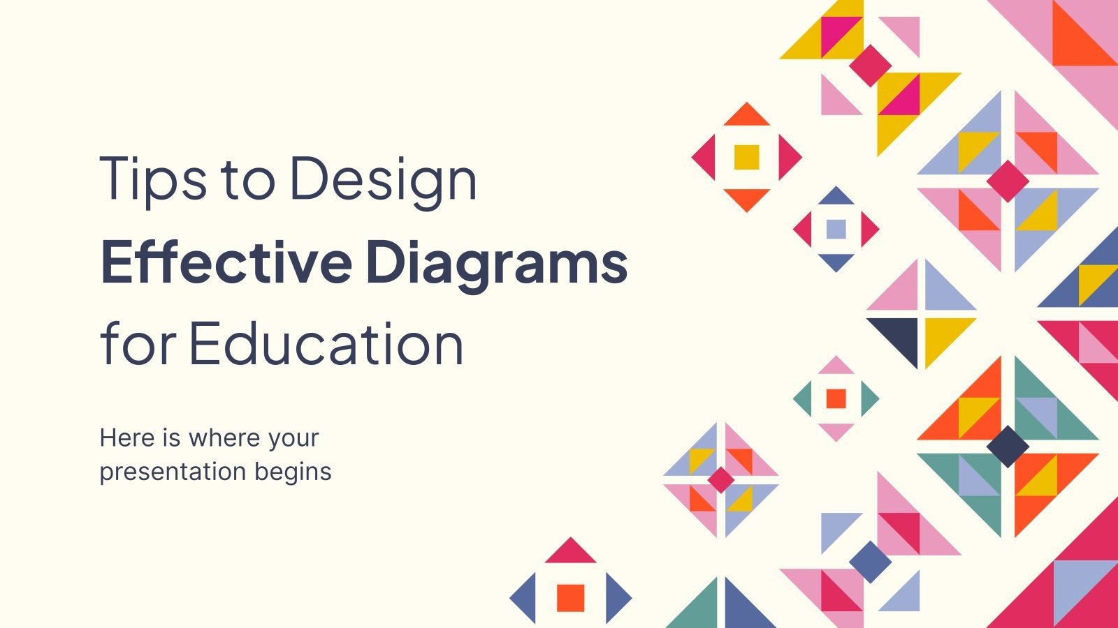 Tips to Design Effective Diagrams for Education presentation template 