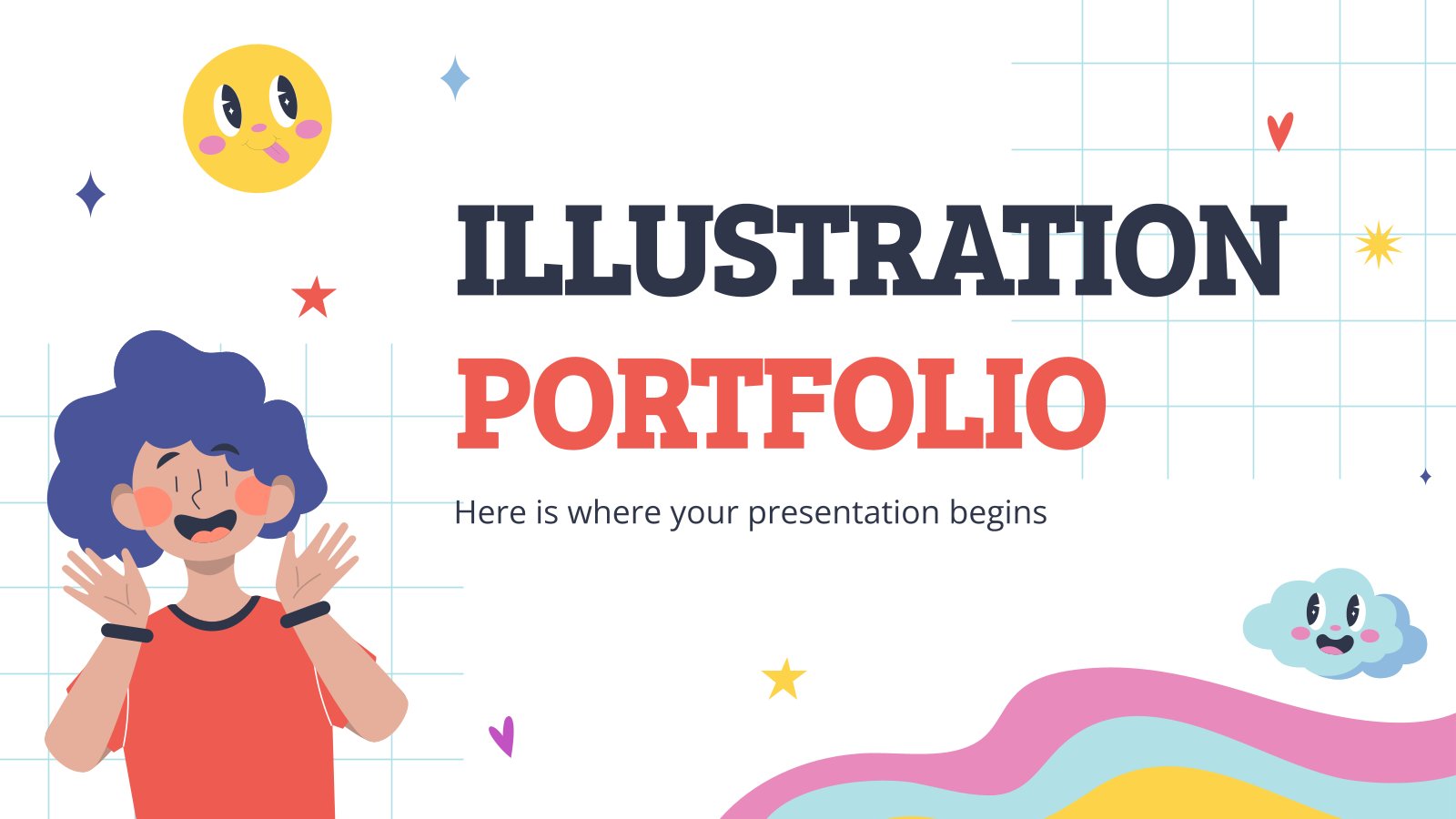 Illustration Portfolio presentation template 