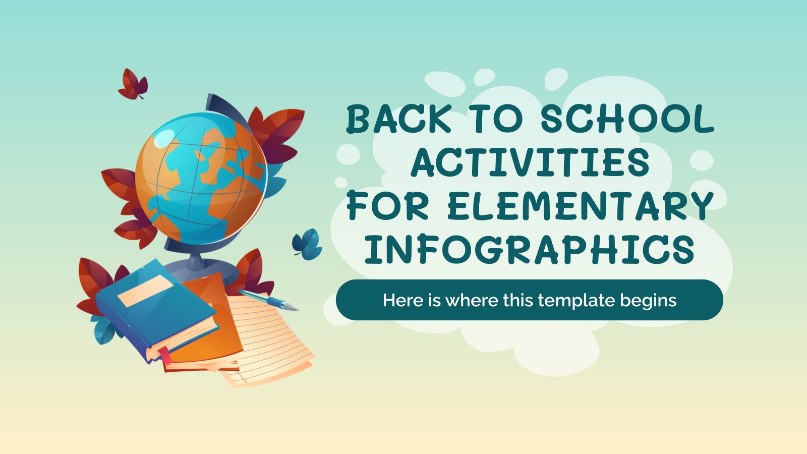 Back to School Activities for Elementary Infographics presentation template 