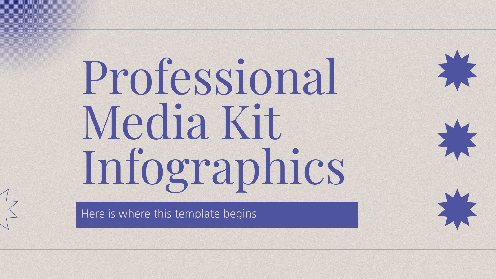 Professional Media Kit Infographics presentation template 