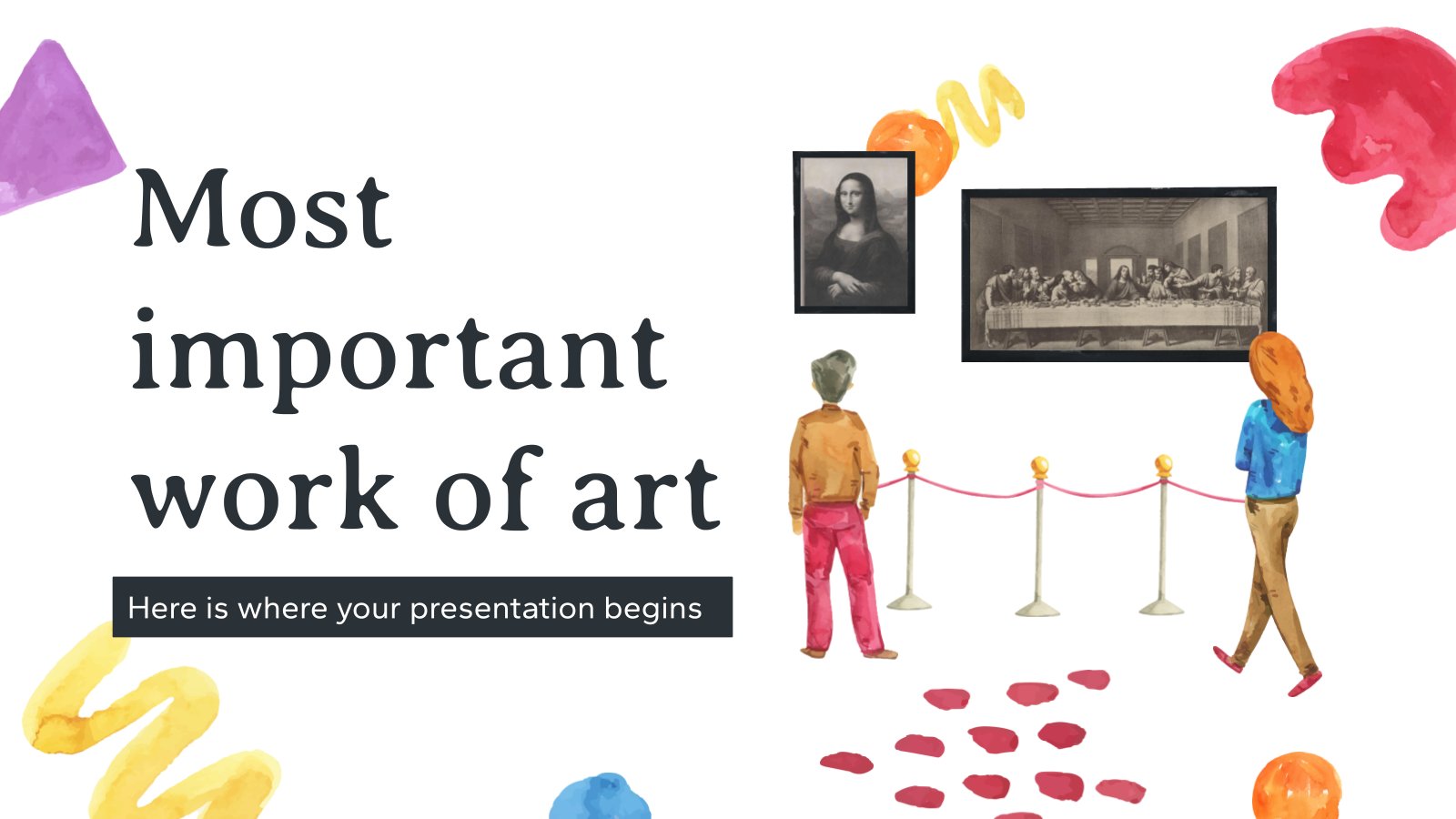 Most Important Works of Art presentation template 